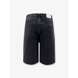 Back denim bermuda shorts