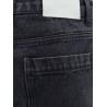 Back denim bermuda shorts