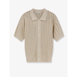 Openwork cotton cardigan
