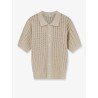 Openwork cotton cardigan