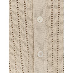 Openwork cotton cardigan