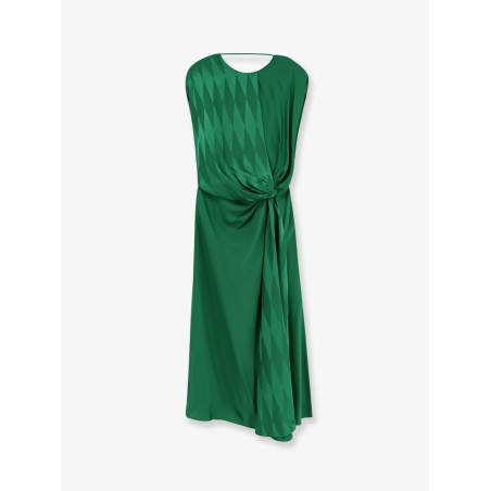 Cocktail viscose and silk dress