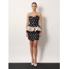 Falena Dots taffeta' bustier dress
