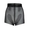 SEMI-TRANSPARENT HIGH-WAISTED SHORTS