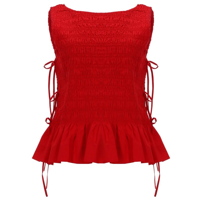 TOP "SMOCK" CON LACCI