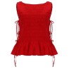 TOP "SMOCK" CON LACCI