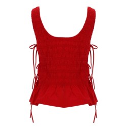 TOP "SMOCK" CON LACCI
