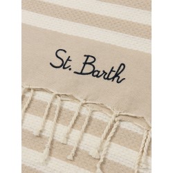 Striped cotton beach towel
