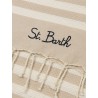 Striped cotton beach towel