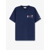 Portofino cotton T-shirt with embroidered logo on the front