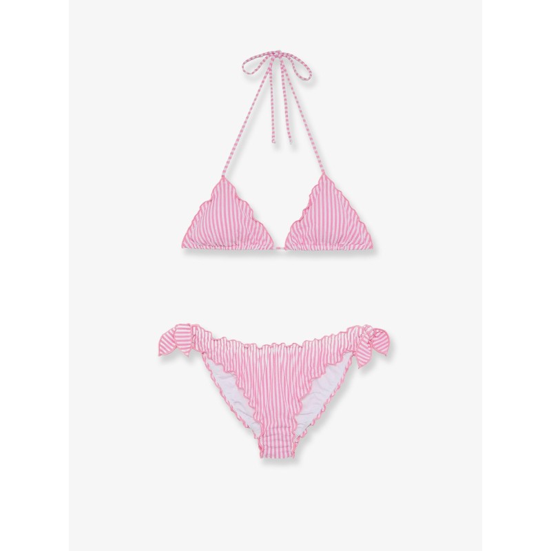 Stretch nylon Sarius bikini with striped pattern
