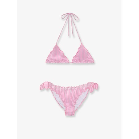 Stretch nylon Sarius bikini with striped pattern