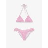Stretch nylon Sarius bikini with striped pattern