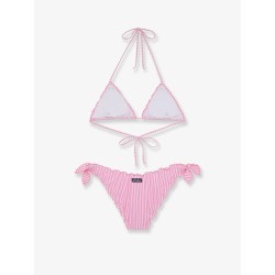 Stretch nylon Sarius bikini with striped pattern