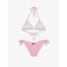 Stretch nylon Sarius bikini with striped pattern