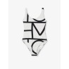 One-piece swimsuit with Monogram print