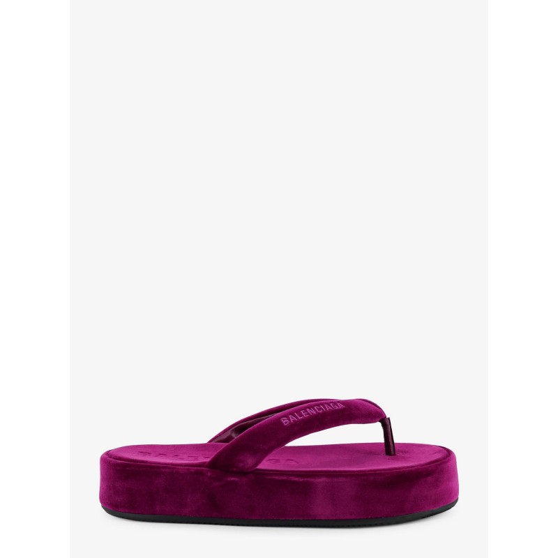 Jet Lag Stretch Velvet Sandals