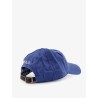Linen hat with embroidered logo on the front