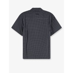 Cotton blend shirt with check pattern