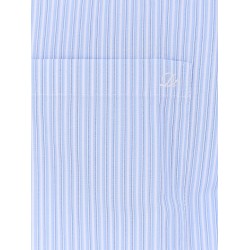 Cotton blend shirt with striped pattern