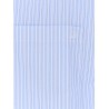 Cotton blend shirt with striped pattern