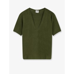 Linen and cotton blend sweater