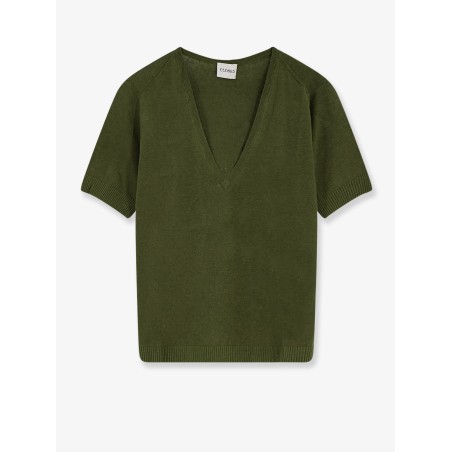 Linen and cotton blend sweater