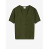 Linen and cotton blend sweater