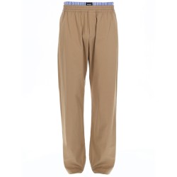 PANTALONE IN COTONE CON DOPPIO ELASTICO
