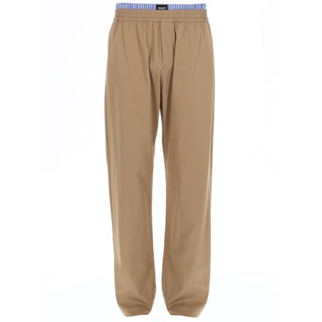PANTALONE IN COTONE CON DOPPIO ELASTICO