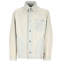 GIACCA IN DENIM CON TASCA RICAMATA