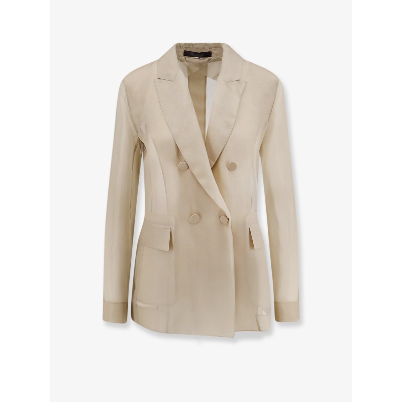 Mxeslogan silk blazer