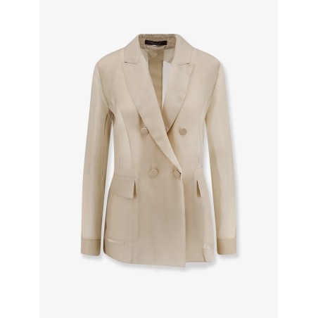 Mxeslogan silk blazer