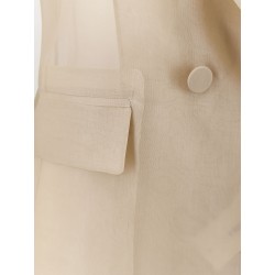 Mxeslogan silk blazer