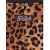 Nylon bikini bottoms with animal print