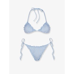 Sagitami nylon bikini with vichy pattern