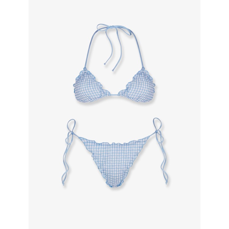 Sagitami nylon bikini with vichy pattern