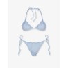 Sagitami nylon bikini with vichy pattern