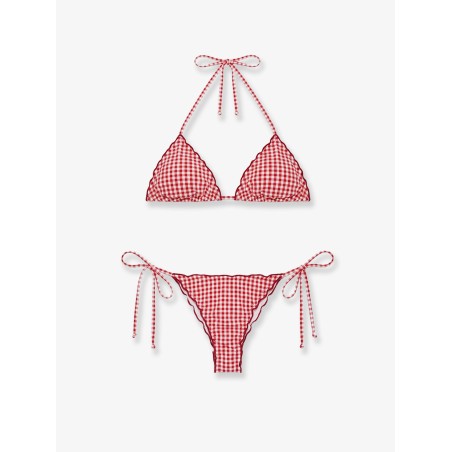 Sagitami nylon bikini with vichy pattern