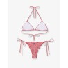 Sagitami nylon bikini with vichy pattern