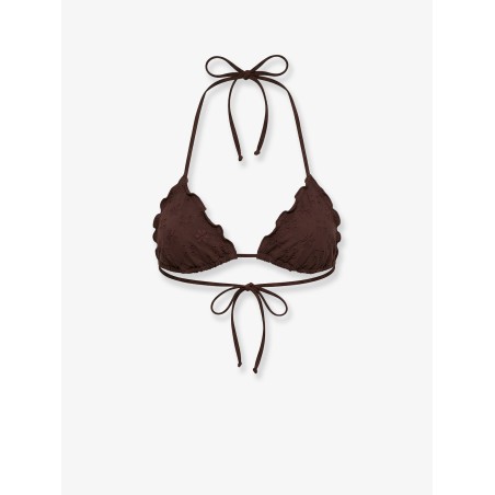Sagittarius bikini top with all-over embroidery