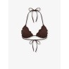 Sagittarius bikini top with all-over embroidery