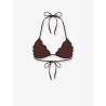 Sagittarius bikini top with all-over embroidery
