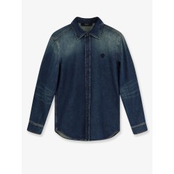 Certified washed cotton denim shirt