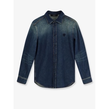 Certified washed cotton denim shirt