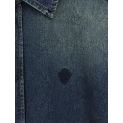 Certified washed cotton denim shirt