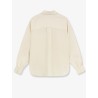 Cropped silk shirt