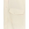 Cropped silk shirt