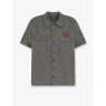 Cotton shirt with Logo patch