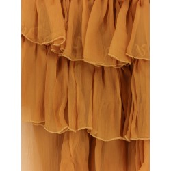 Asymmetric voile dress